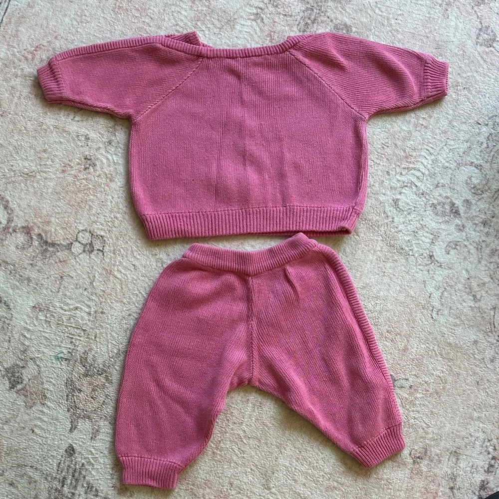 Vintage Rare Nike Pink Baby Knit Set